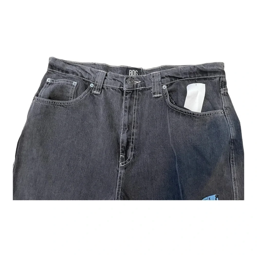 Bdg urban outfitters Louis 2 Seamed Loose Fit Jeans washed black 36x32 - Picture 9 of 13